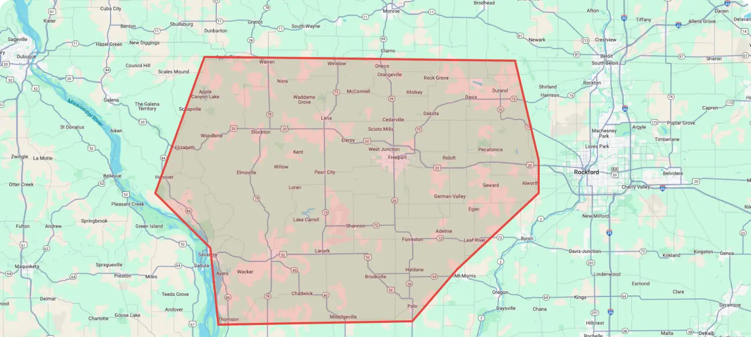 Tri state home healthcare service area